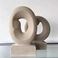 Deco object Eliza 35cm matt sand