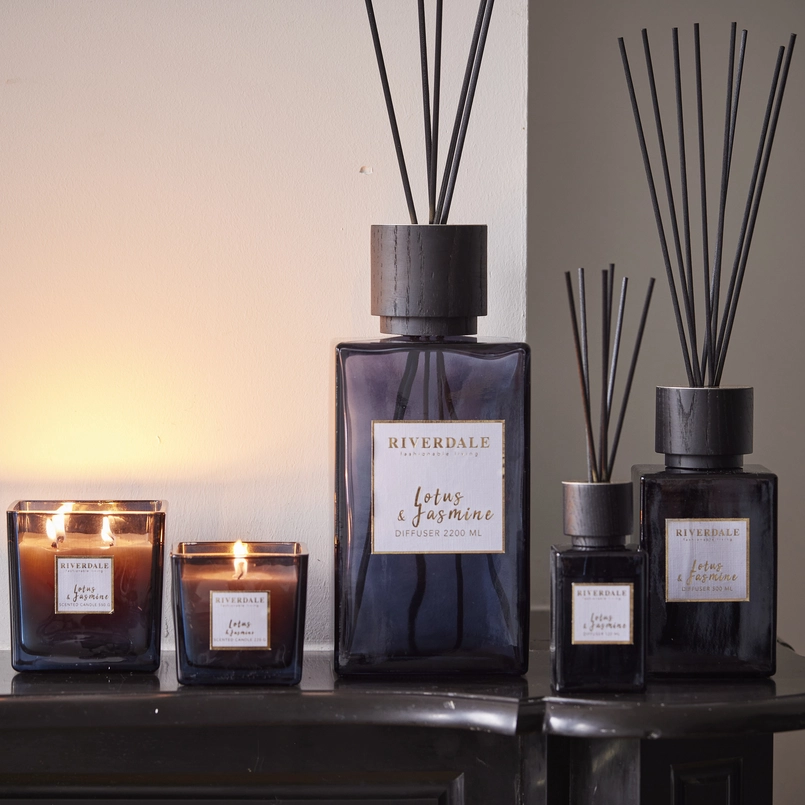 Deluxe Geurstokjes Lotus & Jasmine 2200ml wit