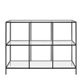 Dressoir Amaro met vakken 120cm zwart