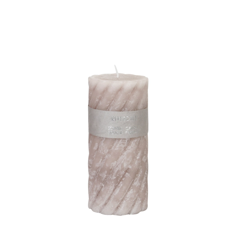 Duftkerze Swirl Jasmin Tea 7.5x15cm hellgrau