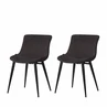 Eetkamerst. set/2 Elin zwart b.80cm