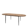 Eetkamertafel Scott ovaal 220cm bruin