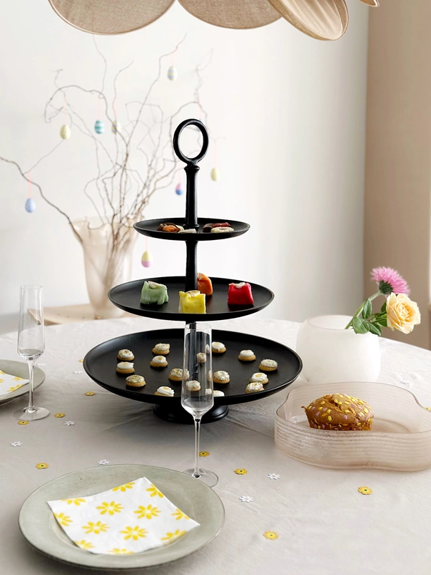 Etagere Lily 58cm matt schwarz