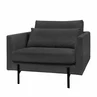 Fauteuil Miller antraciet 106cm