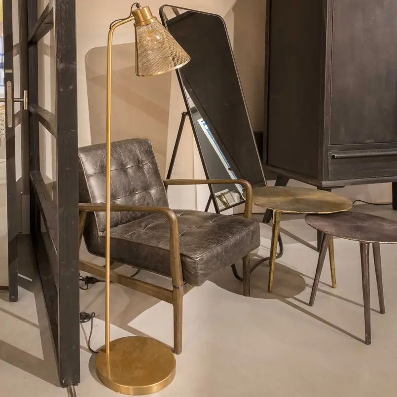 Floor lamp Carter 147cm gold