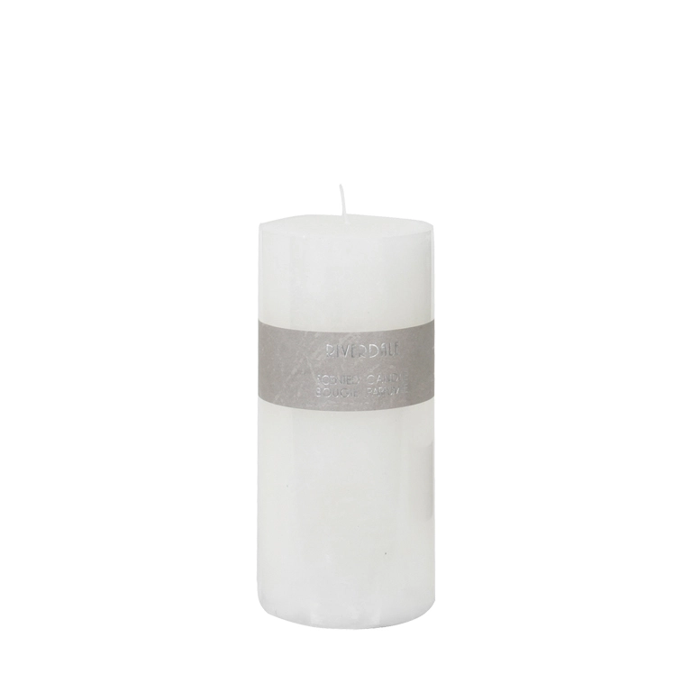 Geurkaars White Tea Ginger 7.5x15cm wit