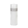 Geurkaars White Tea Ginger 7.5x23cm wit