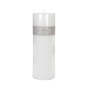 Geurkaars White Tea Ginger 7.5x23cm wit