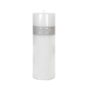 Geurkaars White Tea Ginger 7.5x23cm wit