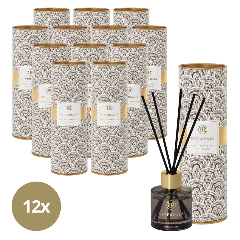 Geurstokjes Olivia Forest & Patchouli 40ml (12 stuks)