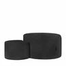 Hocker Didi boucle 70cm schwarz - 2er-Set