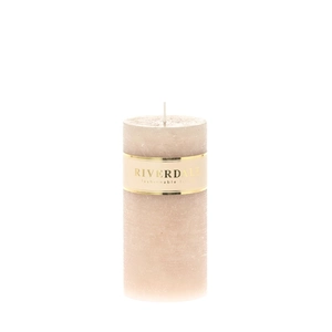 Kaars 7x14cm beige