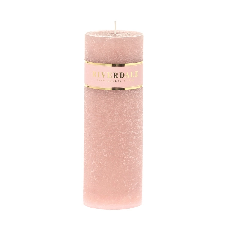 Kaars 7x20cm roze