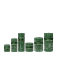Kaars 7x7cm groen