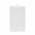 Kaars Wave 9x15cm wit