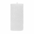 Kaars Wave 9x20cm wit
