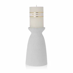 Kandelaar Elvie 27cm mat wit