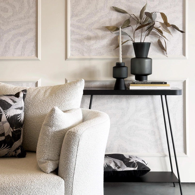 Kandelaar Luna 21cm mat zwart