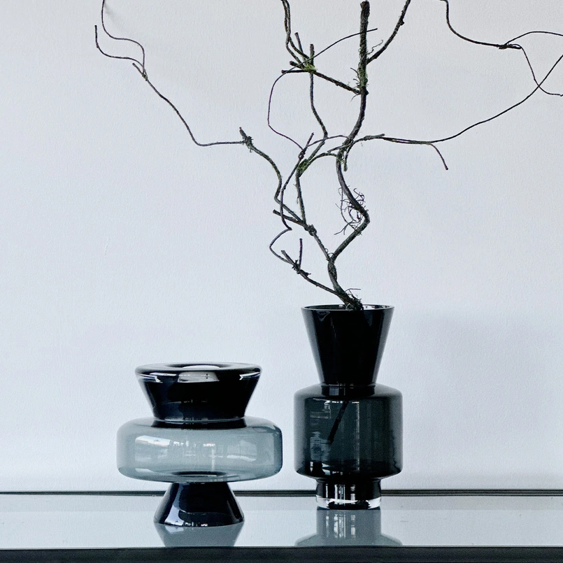 Kandelaar Luna 21cm zwart