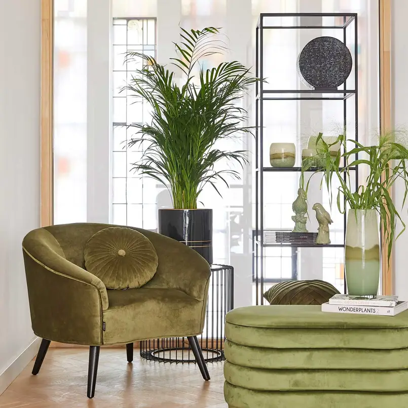 Kast Amaro met glas 180cm zwart