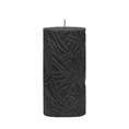 Kerze Wave 7x14cm schwarz