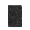 Kerze Wave 9x15cm schwarz