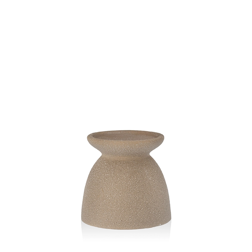 Kerzenständer Elvie 14cm matt sand