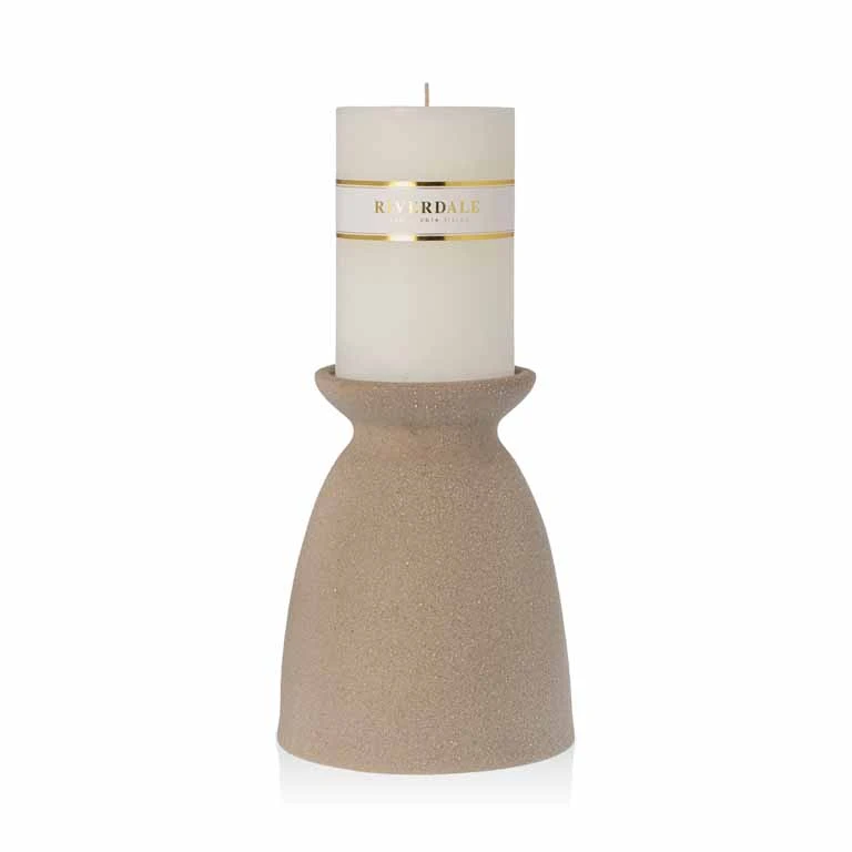 Kerzenständer Elvie 22cm matt sand