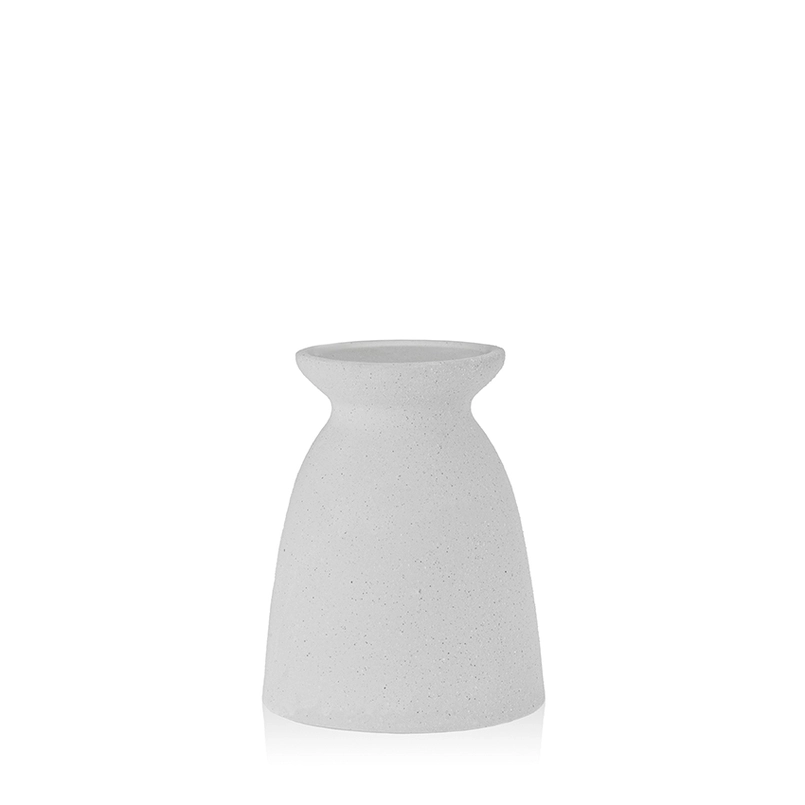 Kerzenständer Elvie 22cm matt weiß