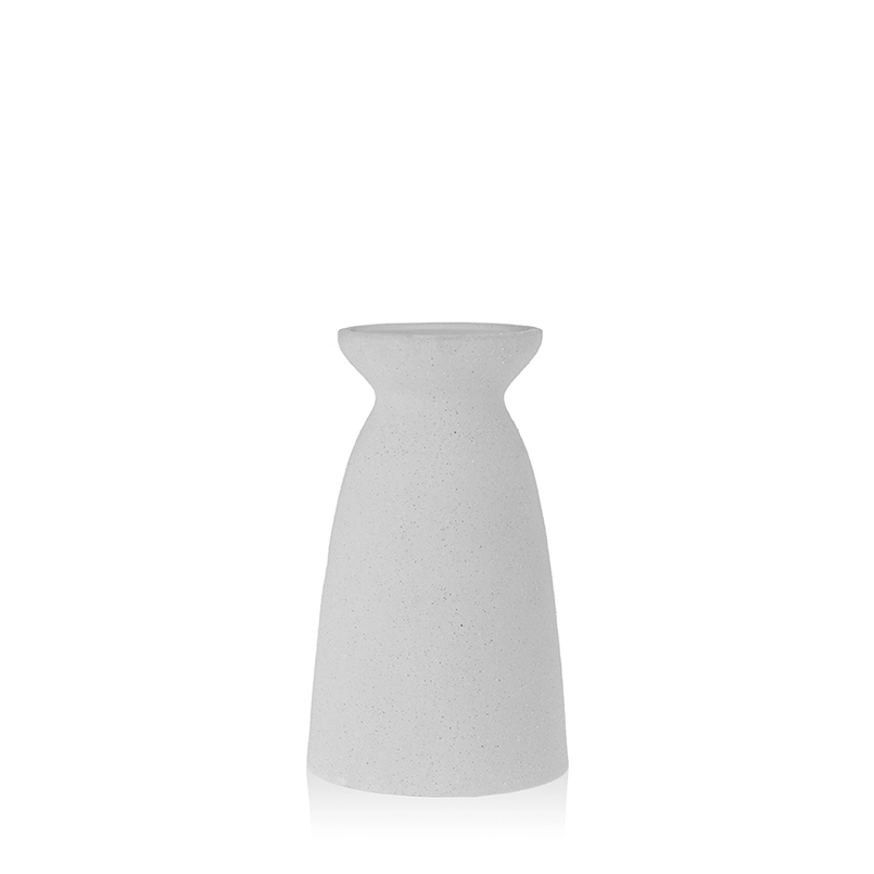 Kerzenständer Elvie 27cm matt weiß