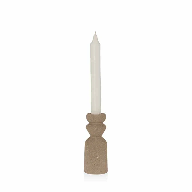 Kerzenständer Emily 13cm matt sand