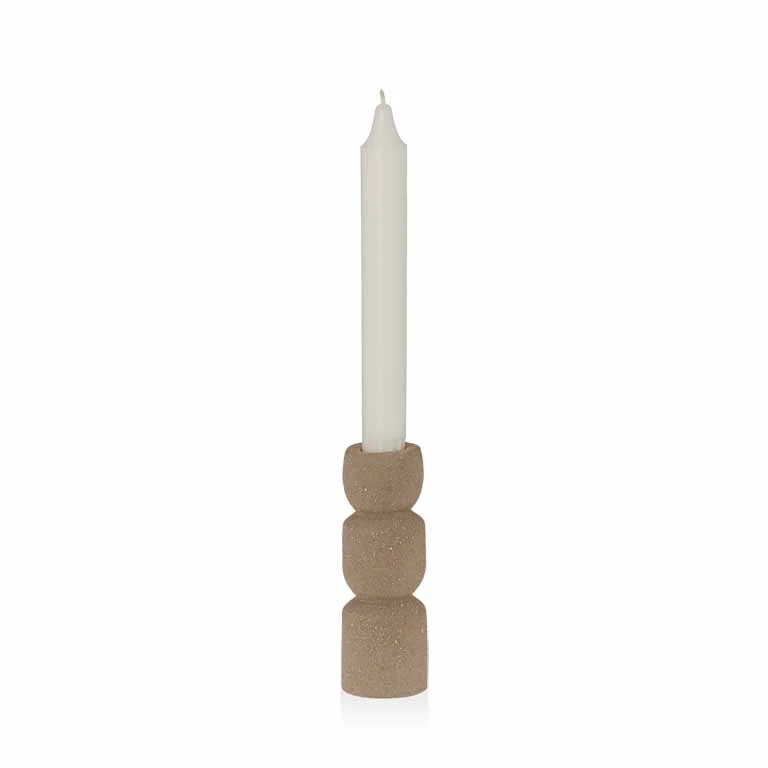 Kerzenständer Emily 14cm matt sand