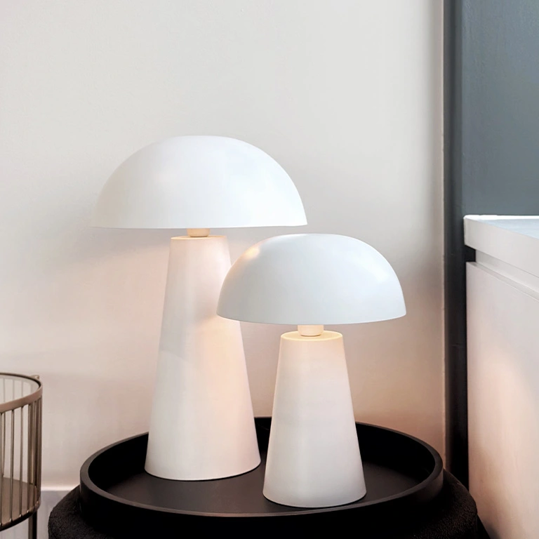 Lampe Moon 41cm weiß