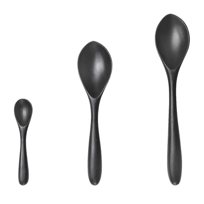 Löffel Sam 30cm schwarz - 3-tlg