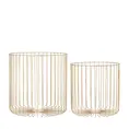Mand Rocco 42cm goud - set van 2