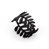 Napkin Rings Leaf - Set of 4 - Black
