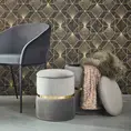 Opberg poef Julia 44cm grijs - set van 2