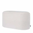 Opbergpoef Otis creme zwart 77cm
