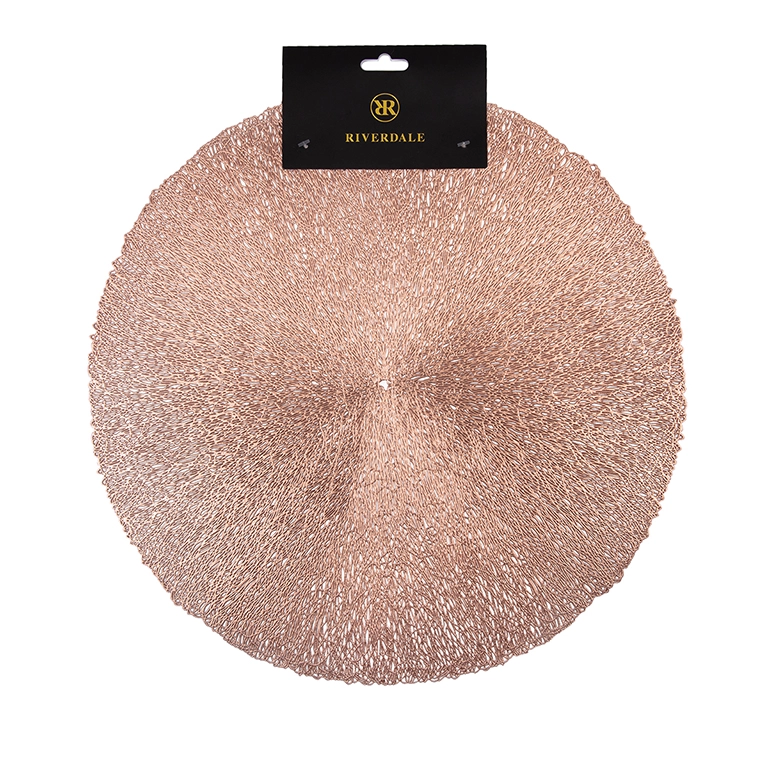 Placemats Wire set van 4 rosegold