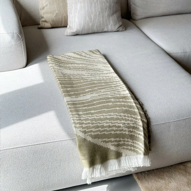Plaid Rox 170x130cm zand/beige