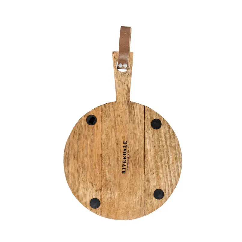 Plateau Leila rund 41cm natürlich