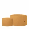 Pouf Didi boucle 70cm ocher - set of 2