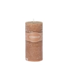 Rustieke Geurkaars Rosewater & Lychee 7.5x15cm bruin