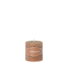Rustieke Geurkaars Rosewater & Lychee bruin 7.5x7.5cm