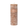 Rustieke Geurkaars Rosewater & Lychee7.5x23cm bruin