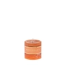 Rustieke Stompkaars burnt orange 7x7cm