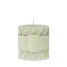 Rustieke Swirl Geurkaars Summer Bellini 7.5x7.5cm pistache
