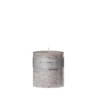 Scented candle Pillar 10x10cm light gray