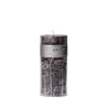 Scented candle Pillar 7.5x15cm dark gray