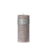 Scented candle Pillar 7.5x15cm light gray